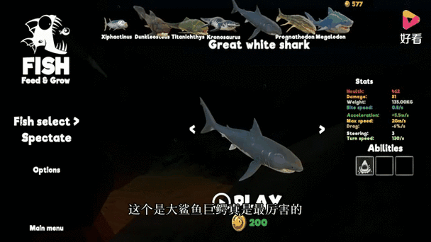海底大猎杀各种鱼解锁成就