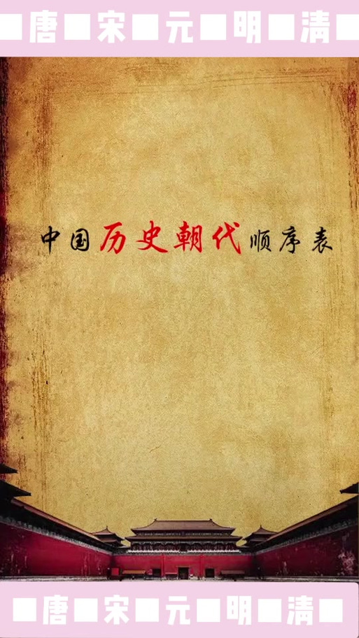 唐宋清明元按顺序排列