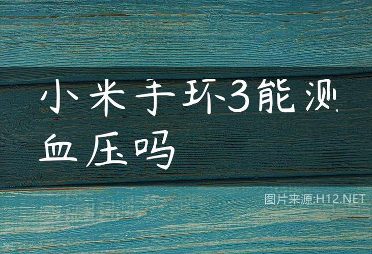 小米手环3可以量血压吗