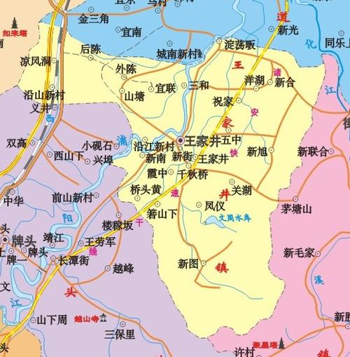 诸暨市各镇地图
