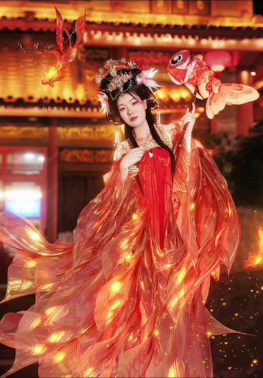 锦鲤汉服的正确穿法缩略图