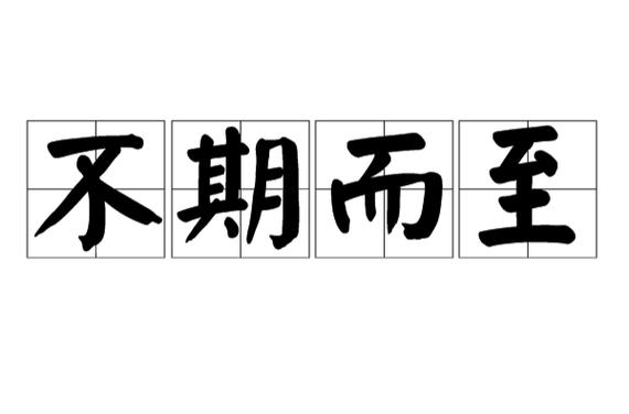 不期而至的意思