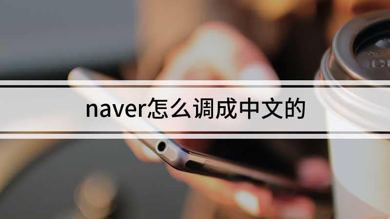naver改成中文版缩略图