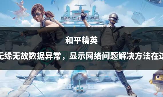 和平精英老是数据异常