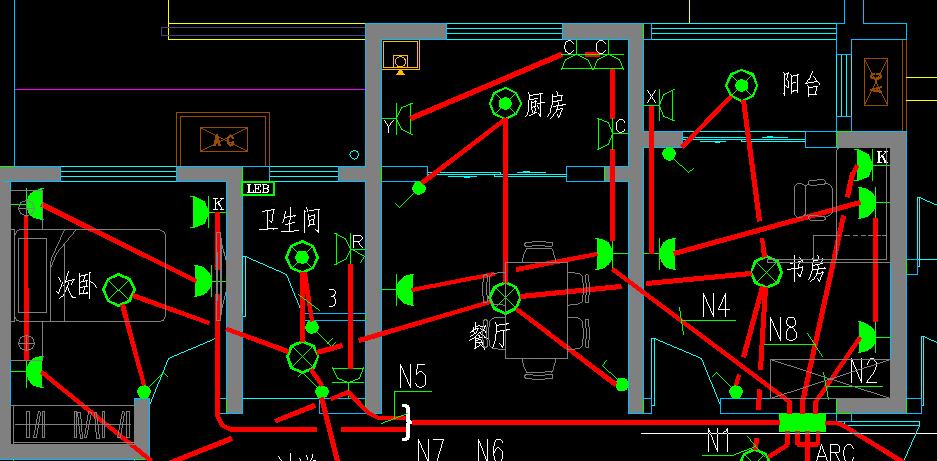 照明并联线路图