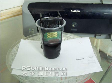 佳能打印机墨盒喷头清洗图解