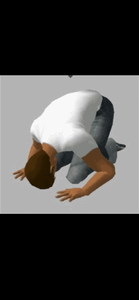 磕头表情包gif