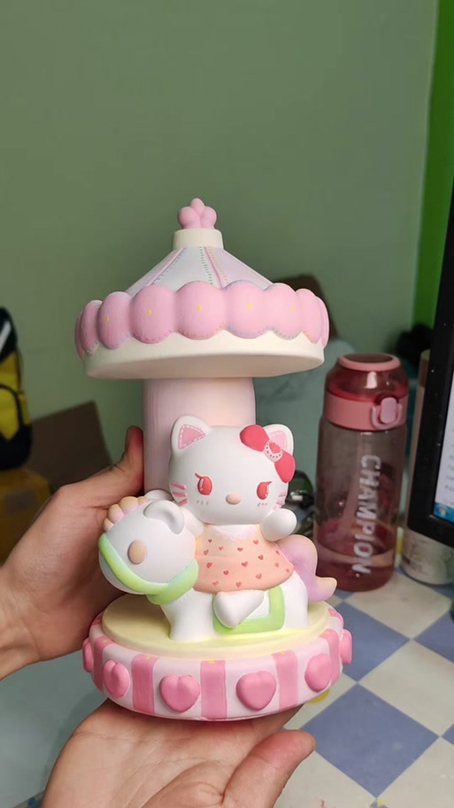 石膏涂色凯蒂猫