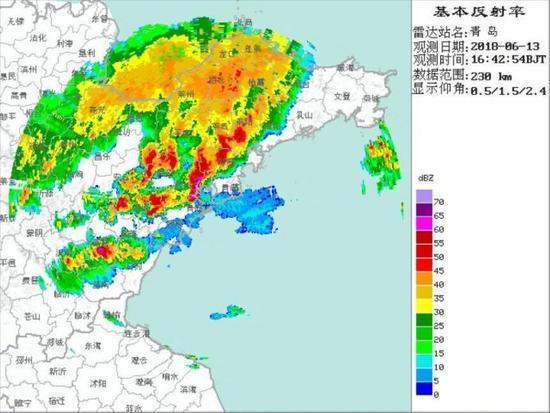 青岛卫星云图实况高清
