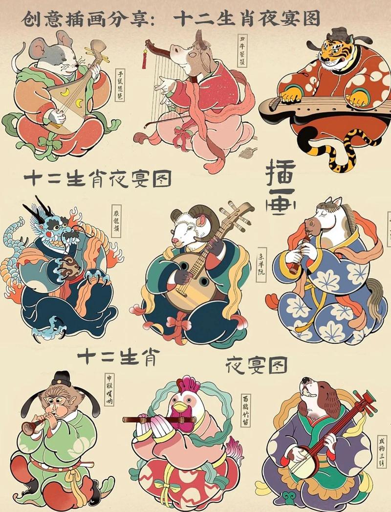 12生肖画