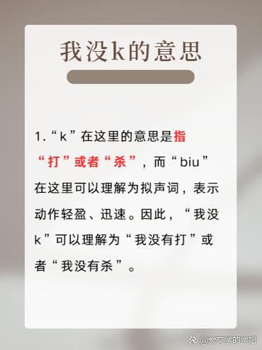 k是什么意思网络语言游戏截图