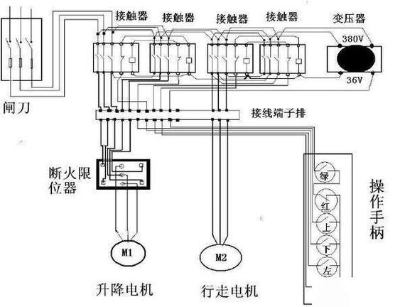 电动葫芦改遥控电路图