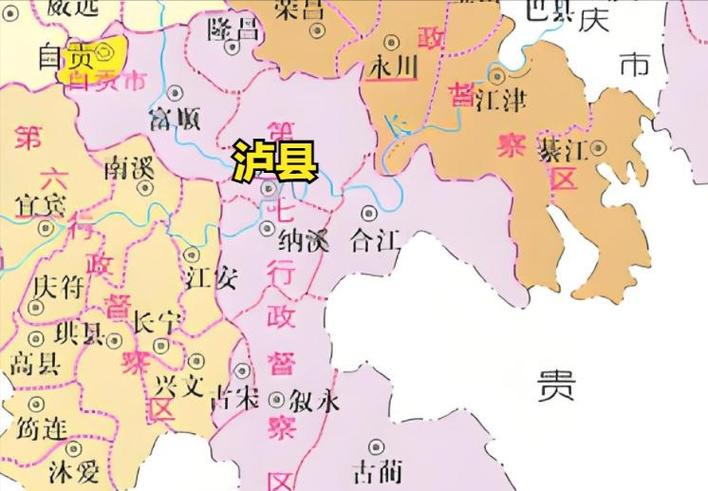 泸县地图各乡镇缩略图
