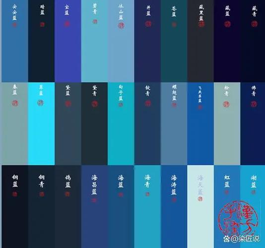 蓝色的高端叫法