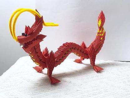 简易中国龙手工