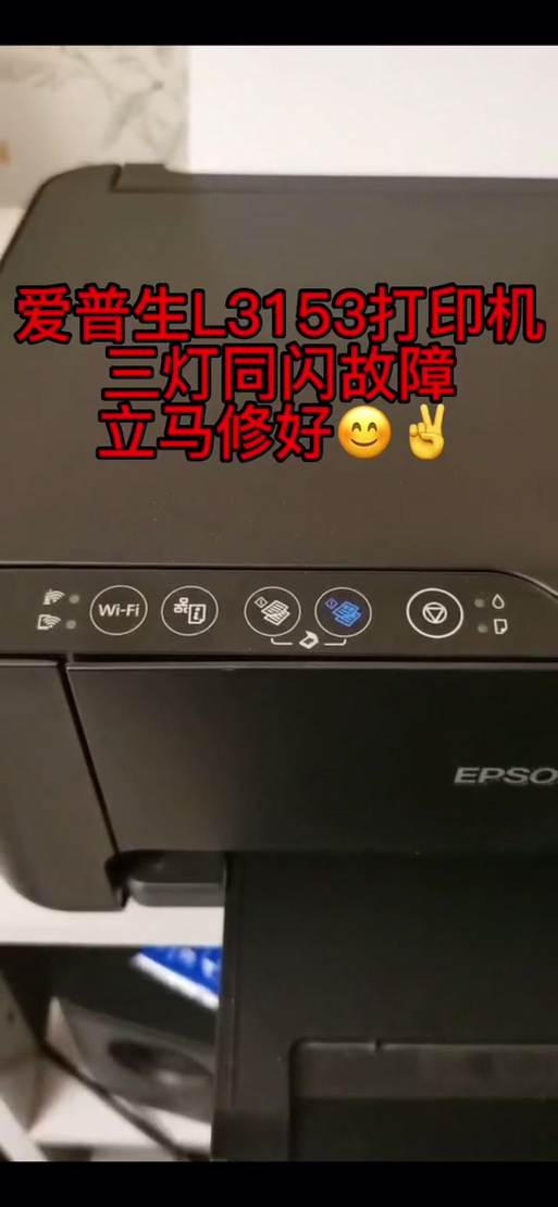 喷墨打印机两个灯闪是怎么了