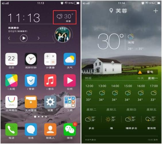 vivo手机怎样添加天气预报截图