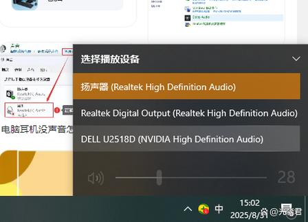 电脑左下角音量拖到最大后自己回到0