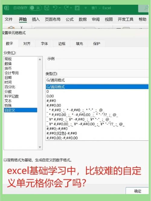 excel自定义格式代码截图