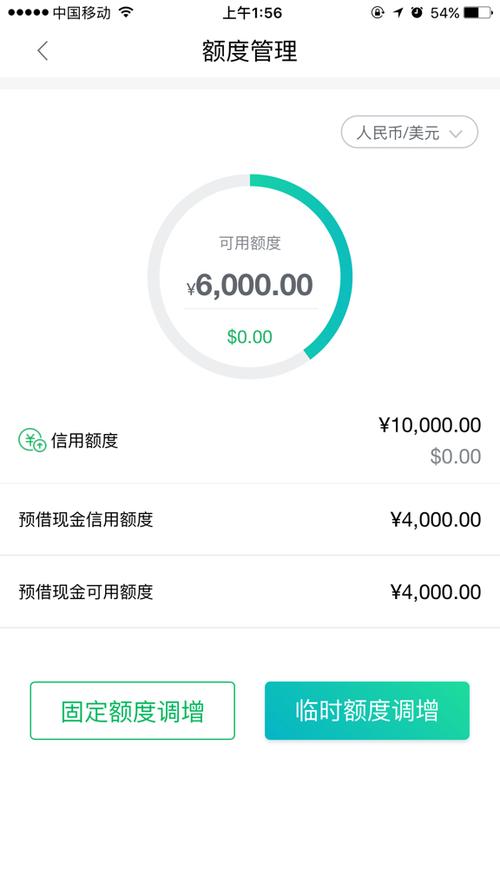 信用卡额度
