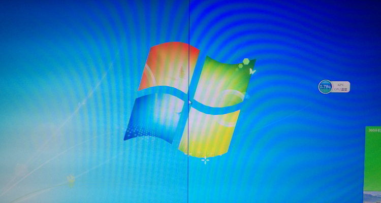 屏幕中间出现一条竖线图标