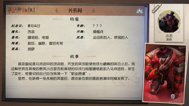 第五人格人物背景故事介绍视频