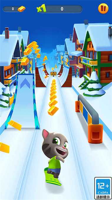 汤姆猫跑酷冰雪版游戏介绍