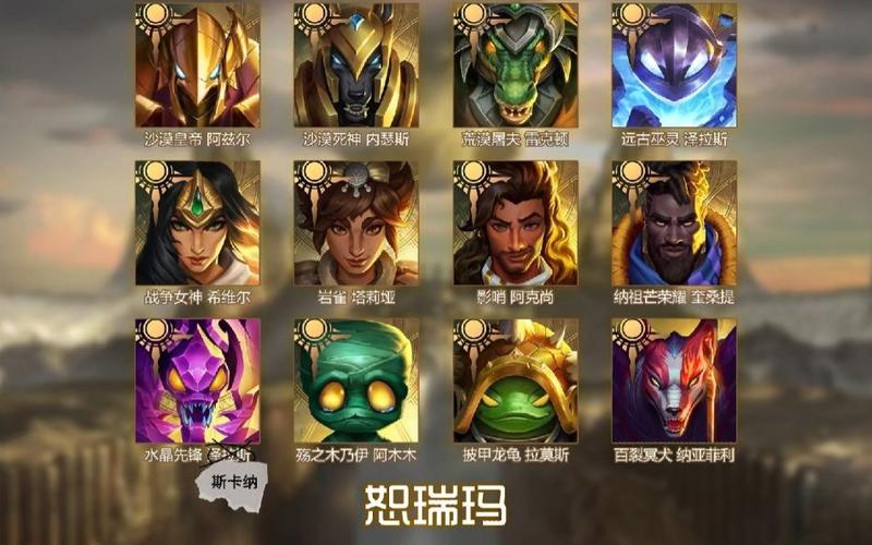 恕瑞玛英雄一览表截图