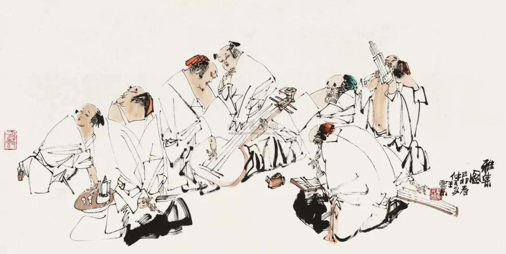 王西京人物书画作品