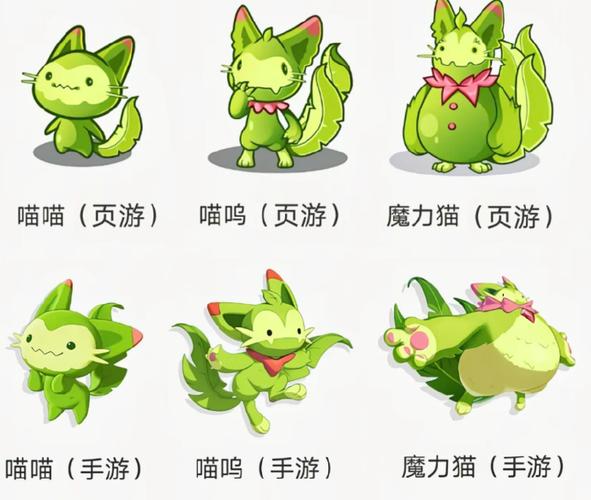 洛克王国喵喵进化图缩略图
