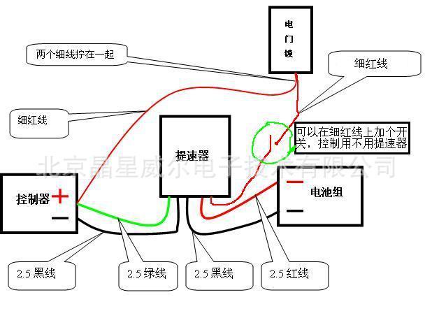 电动车电门锁原理图解