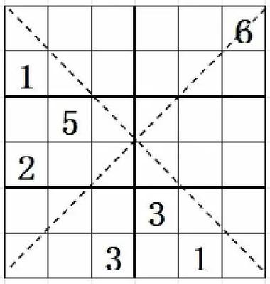六宫格数独竞赛试题