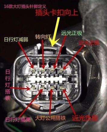 xrv19款原装日行灯接线图