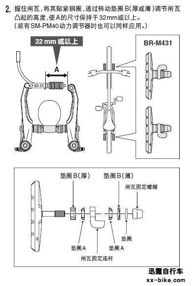 自行车v刹安装图解图标