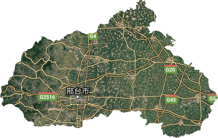 邢台市地形图缩略图