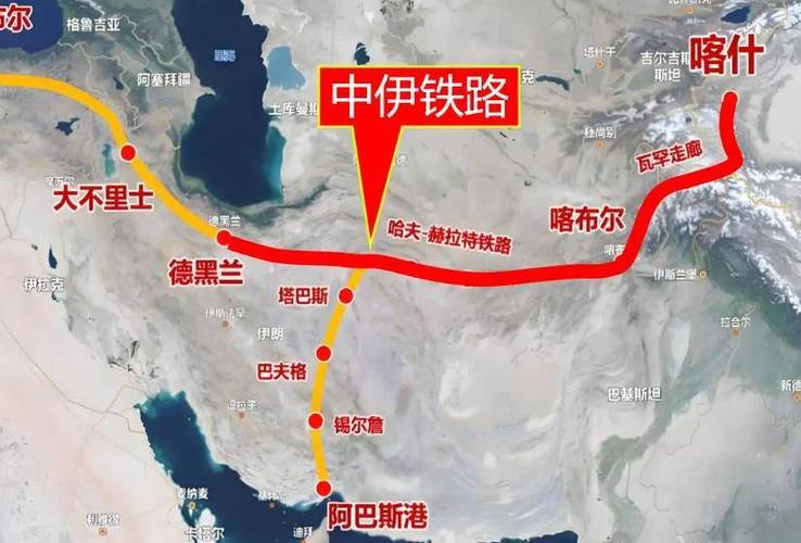 中国到伊朗的路线截图