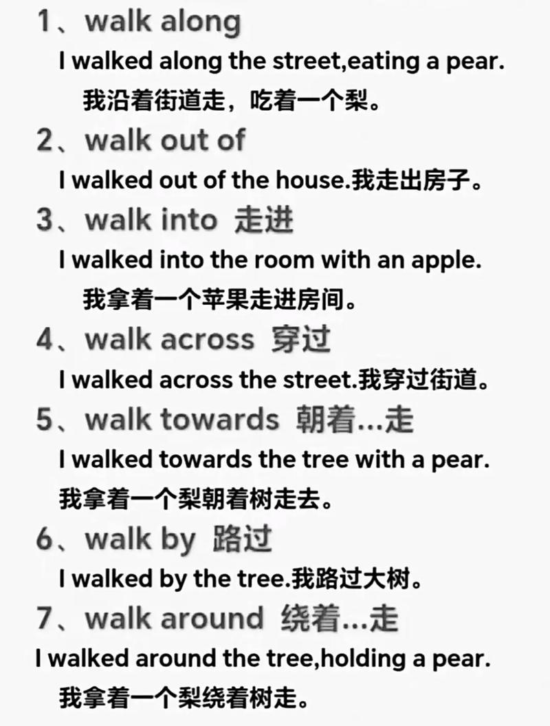 walk怎么用才地道
