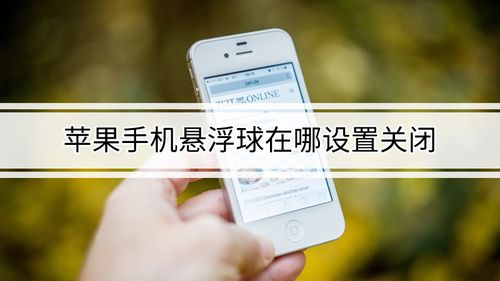 苹果6s怎么打开悬浮球