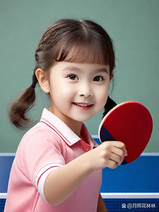 泰安乒乓球小女孩依依