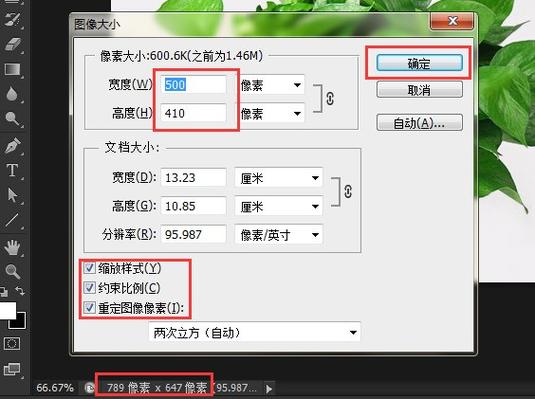 ps缩放固定比例