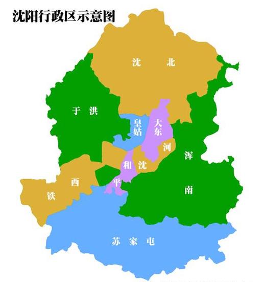 沈阳市区地图完整版