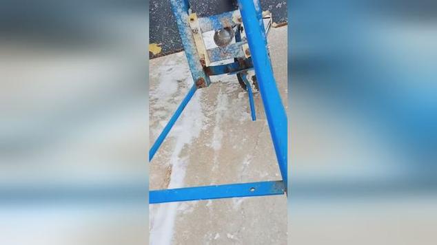 自制简易推雪车