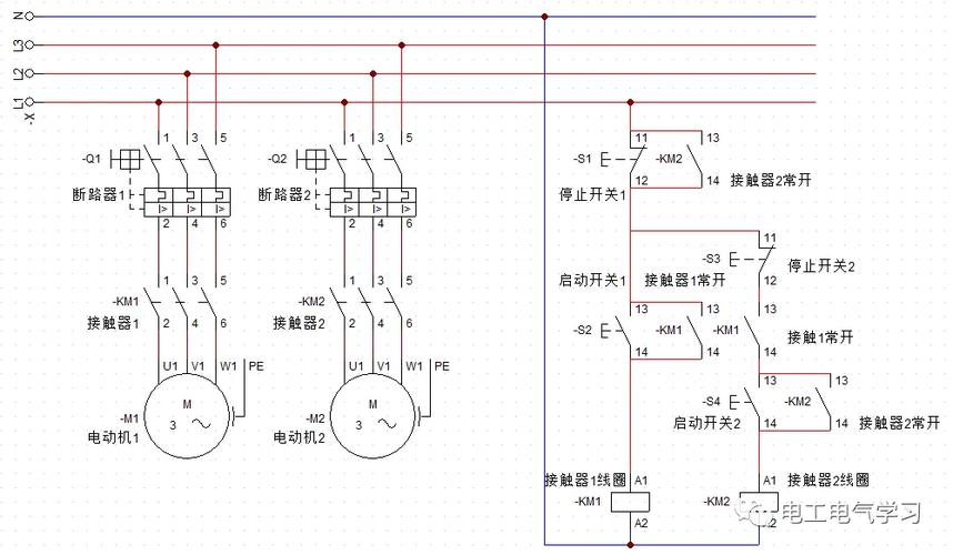 正反转自动循环电路图截图
