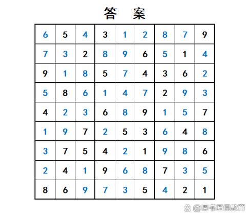 1一一9九宫格题库