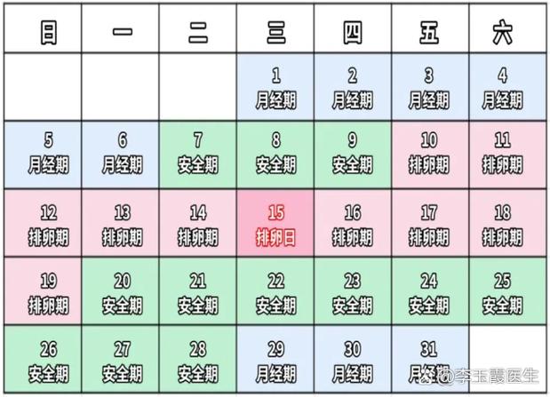 月经周期表图标