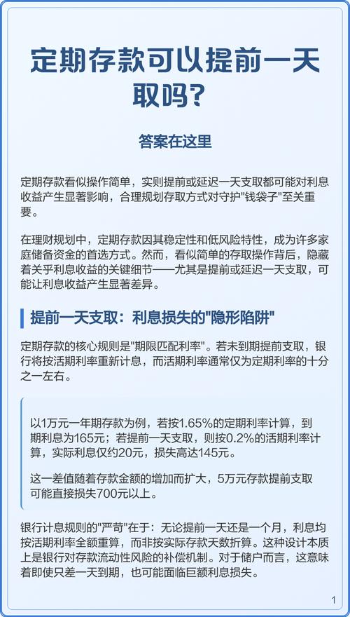 银行定期存款能提前取吗