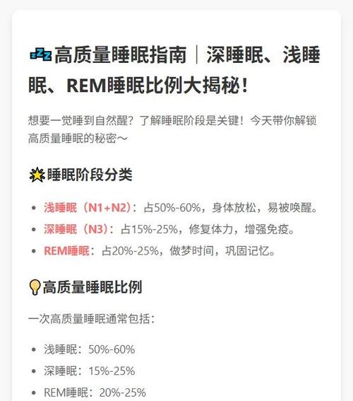 深睡眠占比多少算正常