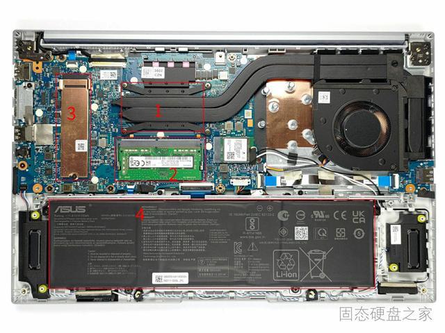 华硕susvivobook后盖螺丝型号示意