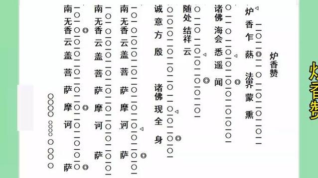 炉香赞佛歌
