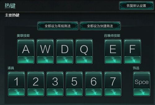 英雄联盟用技能为什么要按左键